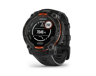 Garmin Instinct 3 45mm-Solar-Black Bezel with Black Band