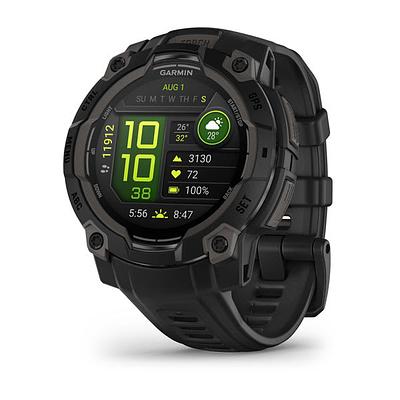 Garmin Instinct 3 45mm-AMOLED-Black Bezel with Black Band