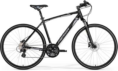 Merida Crossway 100-Frame Set (GLOSSY BLACK MATT SILVER, S(47))