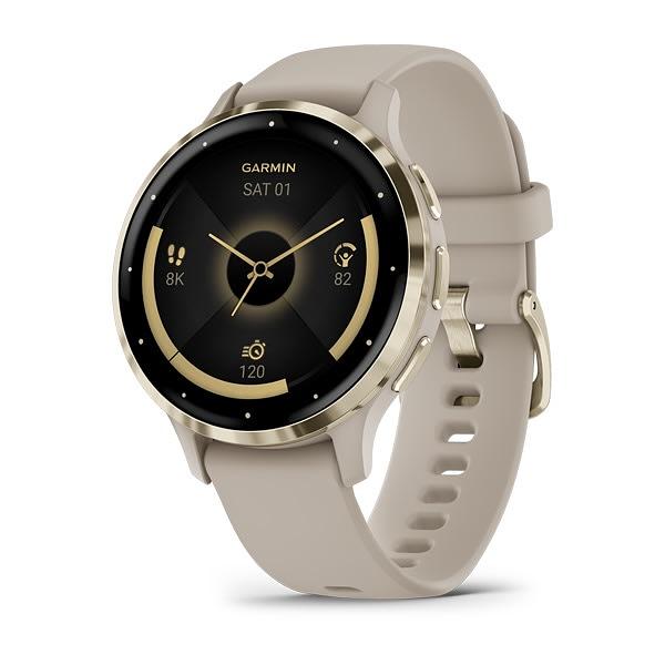 Garmin Venu 3S- Cream Gold French Grey