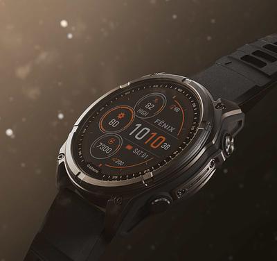 Garmin Fenix 7X, Solar Saph,Black Ti W/Black Silicone Band
