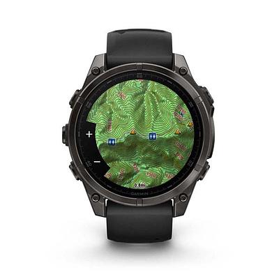 Garmin Fenix 8 47MM-Amoled Sapphire Bare Titanium-Graphite With
Titanium Band (+1 Graphite Silicone Band)
