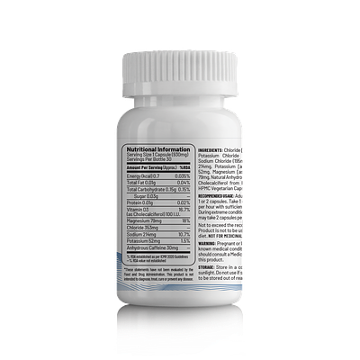 UNIVED Caffeinated Salt Caps (30 Capsules / 30 Capsules)