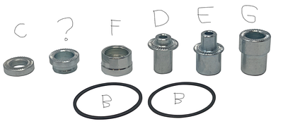 Elite Thru Axle Adapter Knurled 135X10/12MM