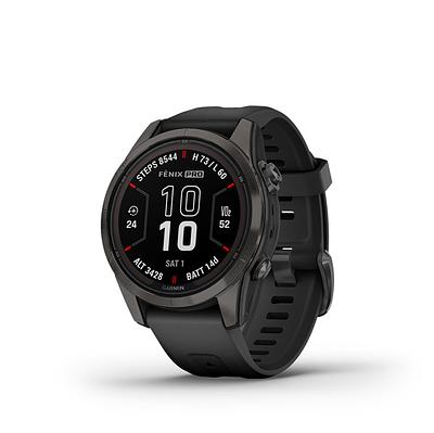 Garmin Fenix 7 Pro Sapphire Solar-Carbon Gray Dlc Ti W/Black Band