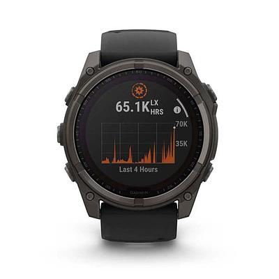Garmin Fenix 8 51Mm, Saph,Crbngryti/Blk,Blk/Pebblegray, Sea (Amoled Sapphire)