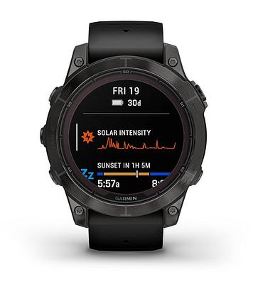 Garmin Fenix 7 Pro Sapphire Solar-Carbon Gray Dlc Ti W/Black Band