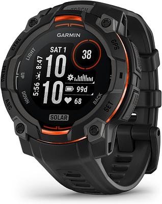Garmin Instinct 3 45mm-Solar-Black Bezel with Black Band